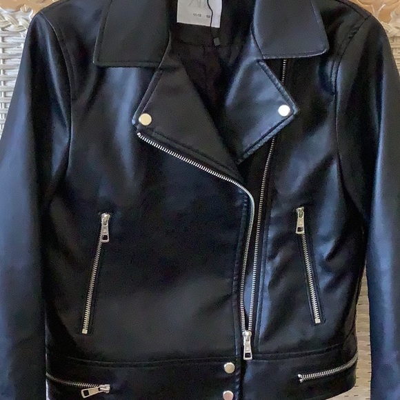 Adorable Kids NWOT 🖤🖤🖤Motto Jacket by Zara - Picture 8 of 11